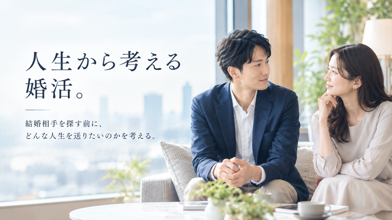 20代後半～30代前半の日本人男女。 結婚を考えている二人。